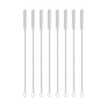 HUNCHA Straw Cleaner Brush Set, 8-Piece Long Cleaning Brush for Straws on Tumbler, Water Bottle, Sippy Cup, and Pipes, Tubes or Hummingbird Feeders