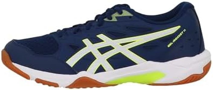 Asics Gel-Rocket 11, Sneaker Hombre, Blue Expanse Safety Yellow, 44.5 EU