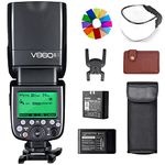 Godox V860II Sony TTL Flash, 2.4G GN60 Speedlite,1/8000s High-Speed-Sync,2000mAh Battery, 650 Full Power Flashes Compatible with Sony Cameras A7II A7III A7IV A7RII A7RIII A7RIV A99 A6000 (V860ii-S）