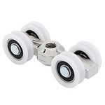 4 Wheels Hanging Door Wheels, Sliding Door Roller Slider Heavy Duty Small Furniture Wheel Barn Door Hardware Rollers Slider Overhead Rollers Bearings