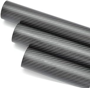 WHABEST Matte 12MM OD x 10MM ID x 1000MM 3k Carbon Fiber Tube/Tubing Shaft, Wing Tube Quadcopter arm Helicopter
