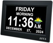 SSYA 7 Inch Calendar Clock - 12 Ala