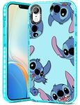 Qerrassa Stitc for iPhone XR 6.1" Case Cute Cartoon Character Girly for Girls Kids Teens Phone Cases Cover Fun Unique Kawaii Soft TPU Bumper Protective Case for iPhone XR 6.1 Inches