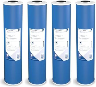 Pentair Pentek GAC-20BB Big Blue Carbon Water Filter, 20-Inch, Whole House Heavy Duty Granular Activated Carbon (GAC) Replacement Cartridge, 20" x 4.5", Pack of 4