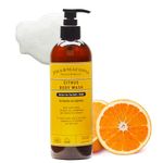 Pharmacopia Citrus Body Wash - Natural Shower Gel, Moisturizing and Nourishing Body Cleanser - Infused with Organic Aloe Vera, Coconut Oil, and Green Tea Extract - Vegan and Cruelty-Free, 473 ml | 16 oz