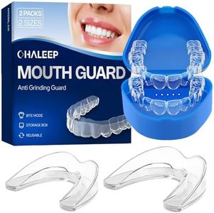 OHALEEP Anti Grinding Mouth Guard for Clenching Teeth at Night, Teeth Grinding Mouthguards for Sleeping, Mouth Guard for Grinding Teeth at Night, Night Guards for Teeth Grinding for Adults
