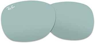 Ray-Ban Original NEW WAYFARER RB2132 55MM Light Green Silver Mirror Replacement Lenses For Men For Women + BUNDLE with Designer iWear Eyewear Kit