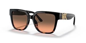 Michael Kors Women's Karlie Sunglasses, Dark Tortoise/Brown Shaded, 54/17