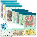 10 Pack Dishwasher Safe Reusable Bags Silicone, Leakproof Reusable Freezer Bagsfor Food Storage Home Organization Traval & Make-up BPA FREE for Food Storage Home BPA FREE for Salad Fruit