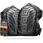 COMFORTGUARD Knee Pads for Work - Lightweight Gel & Foam Kneeling Pads with Easy-Fix Clips - Construction Gardening Flooring Tiling - Adjustable Straps & Carry Bag