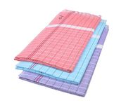 AYUS Cotton Bath Towel 480 GSM (Set of 3, Lavender, Red, Sky, Blue 75 cm X 150 cm)