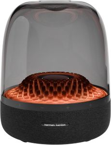 Harman Kardon Aura Portable Bluetooth Speaker, 360° Audio, Black