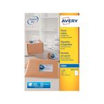 Avery Printable, Customisable Parcel Shipping Labels,Inkjet Printers, 1 Label Per A4 Sheet, 100 Labels, Quickdry (J8167), White