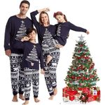 Oriental eLife 2024 Family Christmas Pyjamas Matching Sets Christmas Pyjamas for Family Christmas Pjs Pajamas Set Christmas Pyjamas for Women Men Kid Xmas Tree Sleepwear Nightwear Jammies Outfits Soft