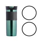 2pcs Replacement Rubber Lid Seals for Contigo Byron Travel Mug,Black Replacement Lid Gasket,Silicon Leak-Proof Gasket Rubber Seal Ring,Compatible with 16 & 20 oz Contigo Snapseal Byron Travel Mug