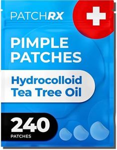 PatchRx Pimple Patches for Face (240 Patches), Hydrocolloid Acne Patches with Tea Tree Oil, Pimple Patch Pimple Stickers - Hydrocolloid Patch Acne Dots - Acne Pimple Patches For Face - Zit Patches