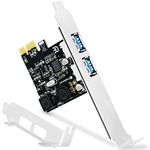 Feb Smart 2 Ports USB 3.0 Super Fast 5Gbps PCI Express (PCIe) Expansion Card for Windows XP,7,Vista,8,8.1,10Desktop Computer-Build in Self-Powered Technology-No Need Additional Power Supply(FS-U2-Pro)