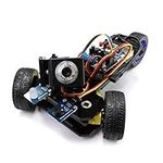 Freenove Three-Wheeled Smart Car Kit for Raspberry Pi 5 4 B 3 B+ B A+, Robot Project, App Control, Live Video, Ultrasonic Ranging, Camera Servo Wireless RC (Raspberry Pi NOT Included)