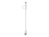 PNY 2-in-1 Micro-USB and Apple Lightning Charge and Sync Cable (C-UA-UULN-W01-01)