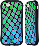 Head Case Designs Aqua Snake Mad Prints Hybrid Case Compatible with Apple iPhone 7/8 / SE 2020 & 2022