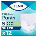 TENA Pants Super | Size Small | Case Saver | 7 Drops | Incontinence Pants | 1 Pack of 12