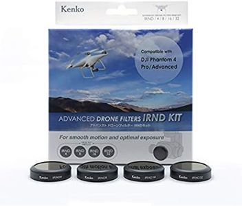 Kenko Drone Filter Kit PH4 Pro/Adv (ND 4/8/16/32) Smooth, Essential Kenko Drone Filter Kit for DJI Phantom 4 Pro/Adv (ND 4/8/16/32), Black (351504)