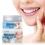 Temporary Tooth Filling Repair Kit, Tooth Repair Denture Repair Beads for Temporary Fixing Filling Missing Broken Tooth Moldable Fake Teeth