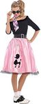 AMSCAN Sock Hop Sweetie 50's Halloween Costume for Women, Small, with Included Accessories