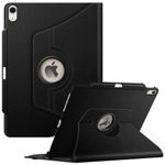 Fintie Rotating Case for iPad Air 13-inch (M2) 2024-360 Degree Swiveling Protective Cover with Pencil Holder, Auto Sleep/Wake (Black)