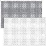 Gray and White Disposable Placemats