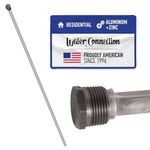 Water Connection | Aluminum Zinc Water Heater Anode Rod | Get rid of your rotten Egg Smell in water | Compatible with Rheem, A.O. Smith, Giant, Reliance, Richmond & More | Hex Head ¾ NPT x 44-in Solid