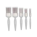 Harris Essentials Walls & Ceilings Paint Brush Set | Pack of 5 | 0.5", 1", 1.5", 2", Grey