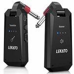 LEKATO 5.8Ghz Wireless Guitar Transmitter Receiver, Strong Anti-Interference Guitar Wireless System,Digital Audio Cordless Guitar Bass System High Frequency for Electric Guitars, Bass(WS90)