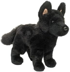 Douglas Harko 8" Black German Shepherd Plush Stuffed Animal Dog