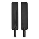 Bingfu High Gain Tri-Band WiFi 2.4GHz 5GHz 6E 8dBi MIMO RP-SMA Male Antenna (2-Pack) Compatible with WiFi Router Wireless Network Card USB Adapter Security IP Camera