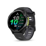 Garmin® Forerunner® 970, Premium GPS Running and Triathlon Smartwatch, AMOLED Display, Built-in LED Flashlight, Carbon Gray DLC Titanium with Black Case and Black/Translucent Whitestone Band