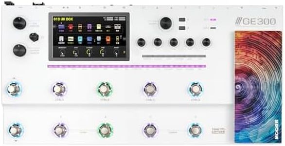 MOOER GE300 White Flagship Instrument Processor Amp Modelling Multi Effects Guitar Synth Pedal Professional Guitar Pedalboard with 30min Looper for Live Show, Studio Recording