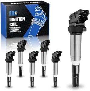 ENA Set of 6 Ignition Coil Pack Compatible with BMW 128i 135i 323i 325i 330i 335i 525i 528i 550i 650i M5 M6 X3 X5 X6 Z4 Z8 2.5L 3.0L 4.4L 6.0L Replacement for 12137550012 UF667