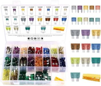 [UL LISTED] MulWark 220pc ClearMark Assorted Standard Auto Car Truck Blade Fuses Set- 2A 3A 5A 7.5A 10A 15A 20A 25A 30A 35A-ATC/APR/ATO+ATM Mini Automotive Replacement Fuse Assortment Kit w/A Puller
