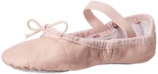 Bloch Girl's Dance Bunnyhop Full Sole Leather Ballet Slipper/Shoe, Pink, 9.5 Narrow Little Kid