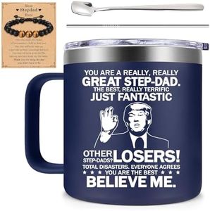 Fufendio Step Dad Fathers Day Gift - You Are a Really Really Great Stepdad Mug 14oz - Step Dad Christmas from Daughter Son - Birthday Gifts for Stepdad