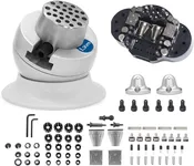 Lakimi Ball Vise - 3 Inch Engravers Vise with Self-Centering Jaw, Rotational Brake, 360° Rotation, 78 pcs Engraving Setting Tool Accessories, Stainless Steel A04C
