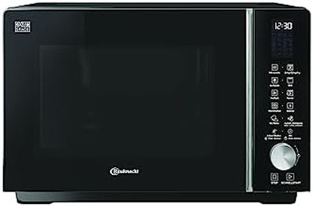 Bauknecht MF 258 B Mikrowelle/Extra Space: Kombi Ohne Drehteller/My Menu/Crisp/Crisp Fry/Spezialprogramme/Heißluft/Quarz Grill/Auto Clean/Autom. Rezepte/ 25 L