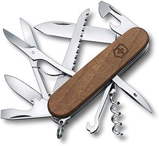 Victorinox, Huntsman Wood, Coltellino Svizzero, Originale, Multiuso, Campeggio, 13 Funzioni, Lama, grande, Cavatappi