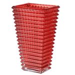 MCMCNCUIU Crystal Vase, Red Glass Vase, Glass Vase, Vases for Centerpieces, Flower Vase, Large Glass Vase, Modern Vase for Living Room, Kitchen, Dining Table, Birthday, Wedding, 11 Inches