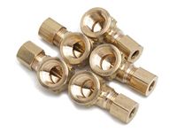 LTWFITTING 1/4-Inch OD x 1/4-Inch Female NPT 90 Degree Compression Elbow,Brass Compression Fitting(Pack of 5)