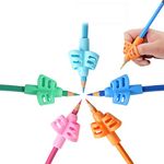 Mlife Pencil Grips - 10 PCS Children Pencil Holder Writing Aid Grip Trainer, Ergonomic Training Pen Grip Posture Correction Tool for Kids (Set of 10 PCS)