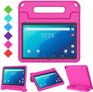 BMOUO Kids Case for Onn 10.1 Pro Tablet 2020 (Model: 100003562),Shockproof Light Weight Convertible Handle Stand Kids Case for Onn 10.1" Pro Android Tablet 2020(JUST for Onn 10.1 PRO),Rose