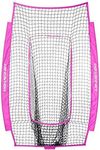 PowerNet Infielder Training Net for Baseball Softball Drills (NET ONLY) Replacement | Heavy Duty Knotless | Durable PU Coated Polyester | Double Stitched Seams for Extra Strength (Pink)