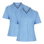 Trutex Girl's RSB School Top, Blue (Blue Blu), 9-10 Years (Size:28)